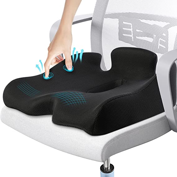 BIG SALES! Seat Cushion for Office Chair Memory Foam Orthopedic