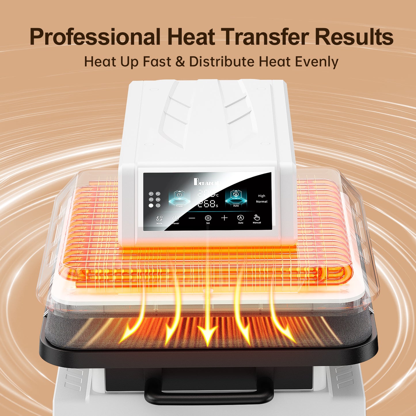 Auto Heat Press Machine for T Shirts-Auto-Release 15x15 Heat Press