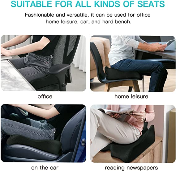 Benazcap X Large Memory Seat Cushion for Office Chair Pressure Relief