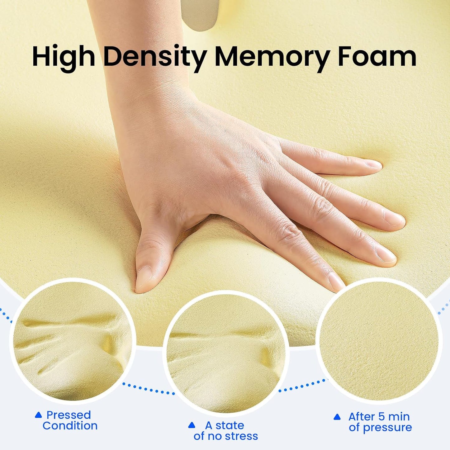 Large Seat Cushion for Office Chair Memory Foam Coccyx Pain Relief Cushion Pillow for Back Support Non-Slip Seat Pad for Office Desk, Car Seat, Wheelchair, Sciatica, Tailbone Pain