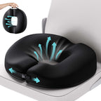 Benazcap Donut Pillow Seat Cushion Memory Foam Pillow for Tailbone Pain Relief