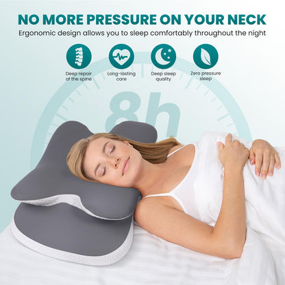 Cooling Silk Memory Foam Pillow Cervical Neck Pillows