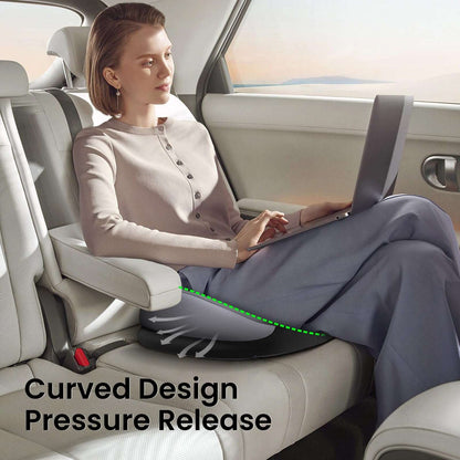 Benazcap Large Seat Cushion for Office Chair Memory Foam Coccyx Pain Relief Cushion Pillow