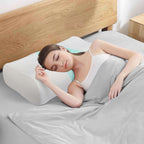 Cooling Memory Foam Pillow Cervical Neck Pillow,Ergonomic Orthopedic Contour Pillow for Neck Support,Cervical Bed Pillow for Side/Back/Stomach Sleeper