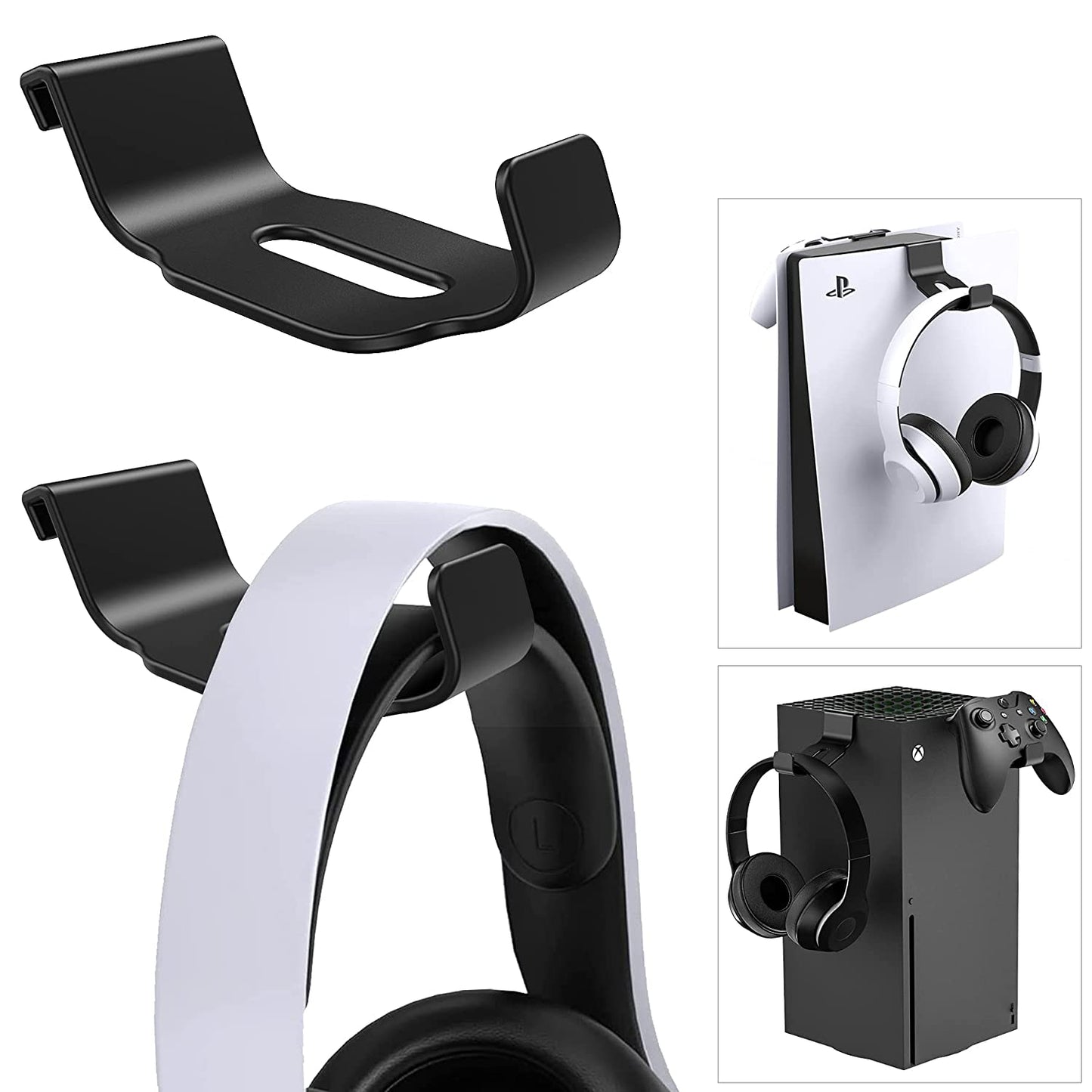 PS5/Xbox Series X Headphone Stand Hanging on Consoles