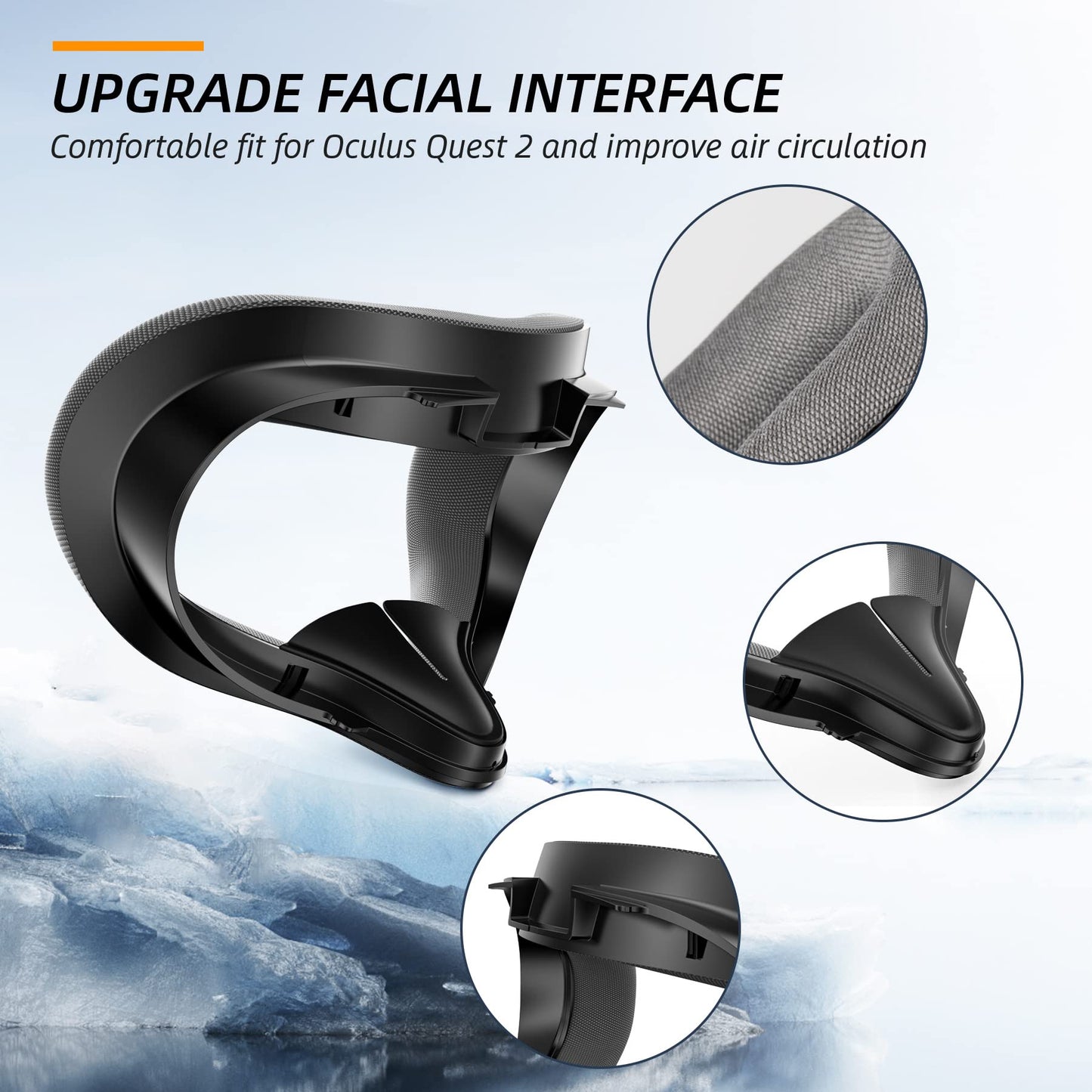Meta/Oculus Quest 2 VR Facial Interface Bracket