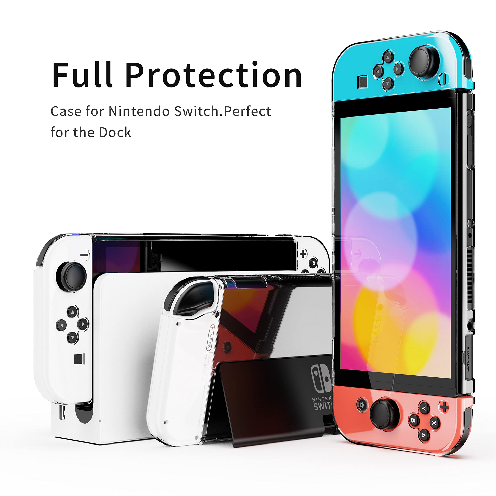  [21 in 1] Benazcap Accessories Kit Compatible with Nintendo  Switch OLED, Travel Accessory Bundle with Carry Case Screen Protector  Joy-con Grips & More : Video Games